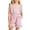 Pink, variant on Vrotazzy Girls Striped Sleeveless Romper With Ruffle Trim for Summerplaytime Cute Square Neck Jumpsuit with Pockets and Elastic Fit Girls Romper Outfit for Everyday Adventures