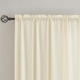 thumbnail image 4 of czcpp-Privacy Sheer Curtains That Let Light in, Rod Pocket Semi Sheer Privacy Curtains 95 inch Length 2 panels, Soft Velvet Opaque Beige Privacy Draps for Windows Living Room Bedroom French doors (52, 4 of 4