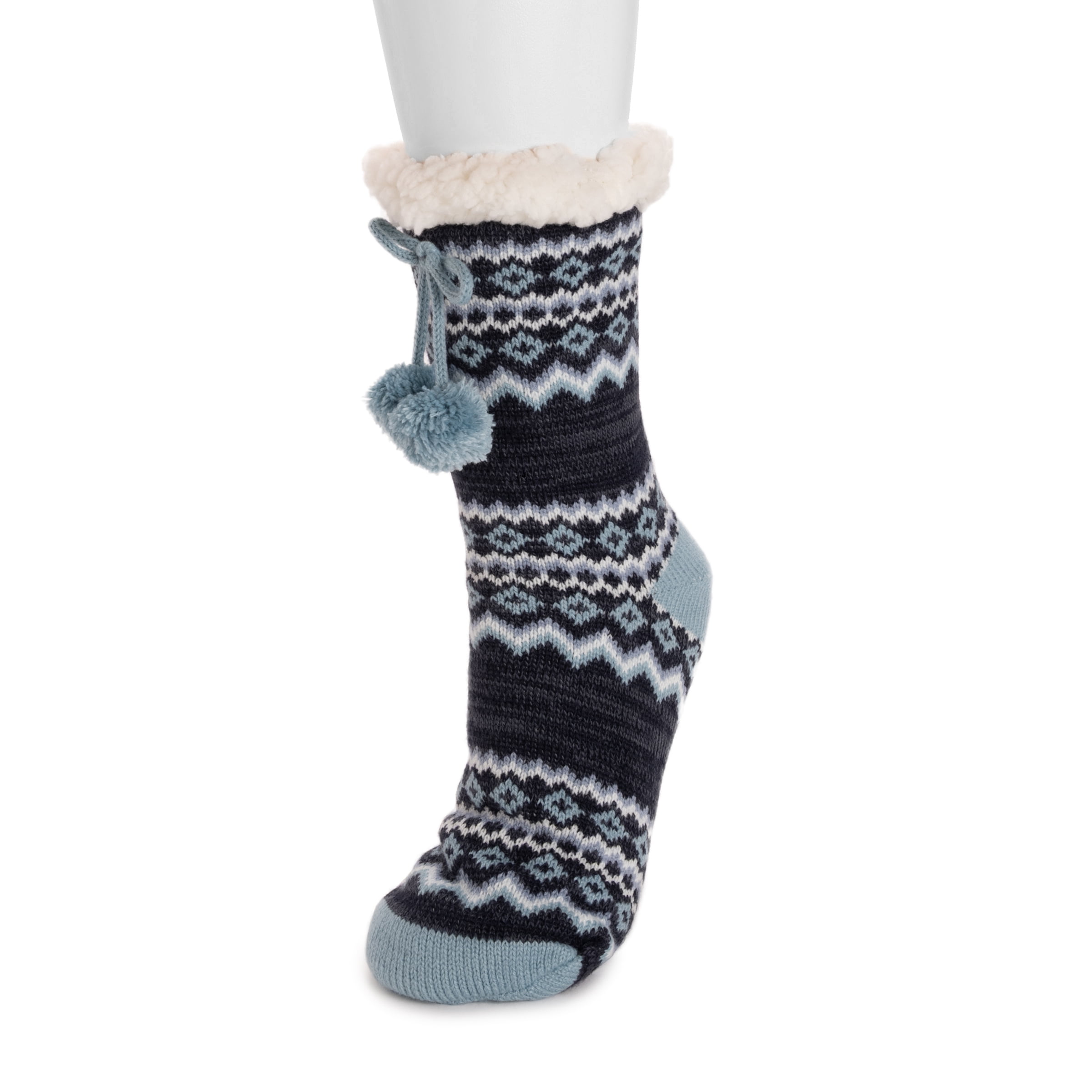 MUK LUKS Women's Tall Cabin Sock, 1-Pair, Sizes S/M & L/XL