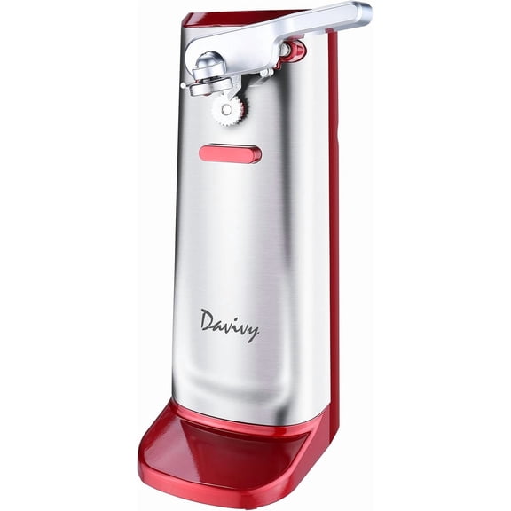 Davivy Electric Can Opener Red