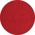 thumbnail image 1 of Ahgly Company Indoor Round Abstract Red Contemporary Area Rugs, 5' Round, 1 of 4