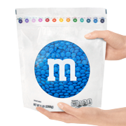 M&M'S Blue Milk Chocolate Candy, 5 lb Bag for Celebrations and Party Favors