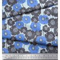 thumbnail image 3 of Soimoi polyester Crepe Fabric Artistic Flower Fabric Prints By Yard 42 Inch Wide, 3 of 3