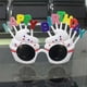 thumbnail image 3 of Jumpingount Gafas de fiesta temáticas de cumpleaños, gafas para pastel, decoración de ropa, regalo, fotografía, gafas de sol portátiles, accesorio Cadenas y cordones para anteojos Rojo Jumpingount AP012698-02, 3 of 6