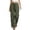 Army Green, variant on Womens Cotton Linen Wide Leg Palazzo Pants Casual Loose Drawstring Elastic Waist Summer Beach Trousers with Pockets Yellow L