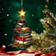 thumbnail image 1 of Adornos navideños, regalos navideños, libro, árbol de Navidad, decoración de pared, colgante de puerta, decoración festiva, hoja de arce., 1 of 8