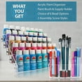 thumbnail image 2 of JKB Concepts Acrylic Paint Organizer and Paint Brush Holder. 6 Brush Support Bead Options (No Bead)., 2 of 10