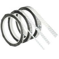 Prism Tape, 3 Rolls Holographic Metalized Reflective Self-Adhesive for DIY Art Craft Wrapping Wall Decoration, Silver(55 yards,5/10/15mm)