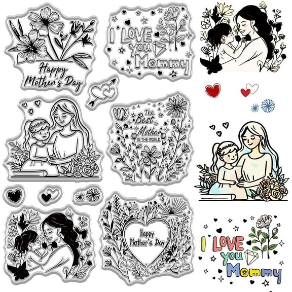 1Sheet Plastic Stamps for DIY Scrapbooking Photo Album Decorative Cards Making Stamp Sheets Human 160x110mm