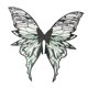 thumbnail image 3 of Alas de mariposa para elfo, ideales para usar en fiestas de disfraces de niños y adultos. Negro, 3 of 9