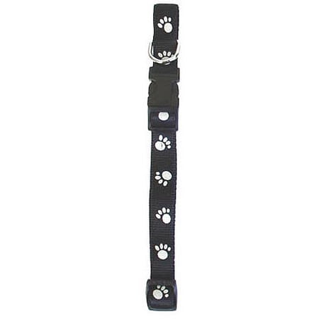 Pet Select 1'' Reflective Paws Adjustable Collar (20''-26'')