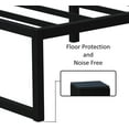 thumbnail image 4 of Lutown-Teen 7 inch Full Size Bed Frame No Box Spring Needed, Heavy Duty Metal Platform Beds with Sturdy Steal Slats for Mattress Foundation, Easy Assembly, Noise Free, Black, 4 of 5