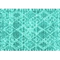 thumbnail image 1 of Ahgly Company Indoor Rectangle Trellis Turquoise Blue Modern Area Rugs, 6' x 9', 1 of 4