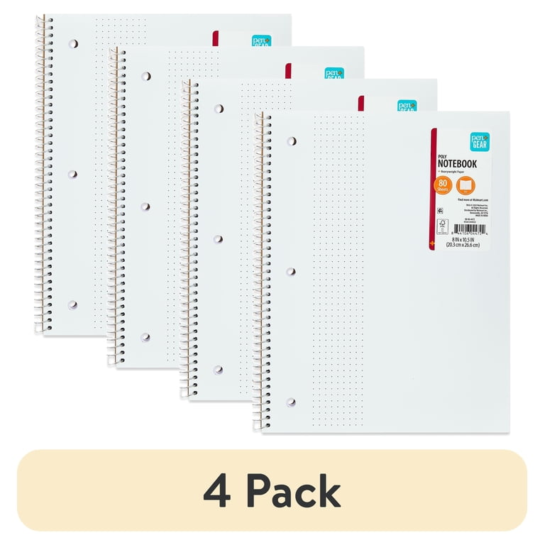 Dot-Grid Spiral Notebooks, 4-Pack photo 1