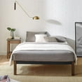 thumbnail image 4 of Mainstays Full 14" Metal Platform Bed Frame with Wood Slats, Storage Space Under Frame, No Box Spring Required, Black/Wood, 4 of 9