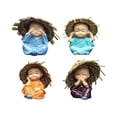 thumbnail image 1 of 4 estatuas de Kung Fu para niños, estatuas de Buda, lindas figuras de Buda chinas para niños. 6cm, 1 of 9