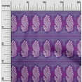 thumbnail image 1 of oneOone Organic Cotton Poplin Twill Fabric Peacock Block Printed Craft Fabric BTY 42 Inch Wide, 1 of 4