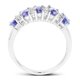 thumbnail image 2 of 1.51 Carat Genuine Tanzanite and White Topaz .925 Sterling Silver Ring QJ Model, 2 of 3