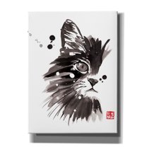 Epic Graffiti 'Half Cat' by Pechane, Canvas Wall Art, 40"x54"