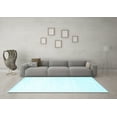 thumbnail image 3 of Ahgly Company Indoor Rectangle Solid Light Blue Modern Area Rugs, 3' x 5', 3 of 4