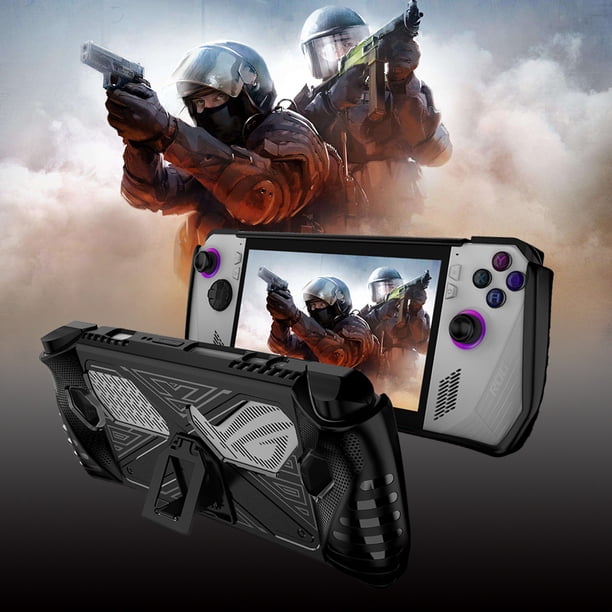 Antideslizante con soporte Cómodo agarre Funda de consola de TPU suave para ASUS Rog Ally Hugtrwg Para estrenar
