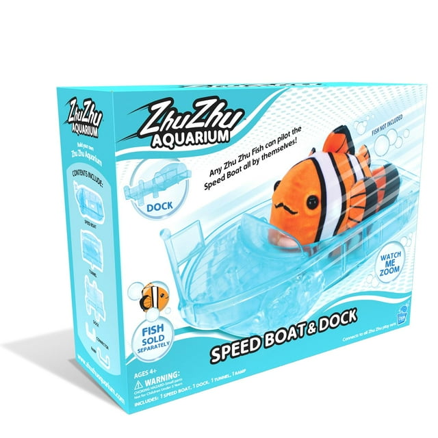 ZhuZhu Juego de Barco y Muelle para Acuario