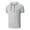 #03Light Gray, variant on Men's Hoodie T-Shirt Summer Breathable Short Sleeve Hooded Top with Kangaroo Pocket Gray XL