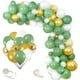 thumbnail image 3 of Bearachild 119 Uds verde plata Macaron Metal globo guirnalda boda cumpleaños globos decoración fiesta globos para niños Baby Shower Decoración del hogar Bearachild HA007704-00, 3 of 6