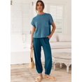 thumbnail image 5 of Trajes de dos piezas para mujer Conjuntos de suéteres Jersey de punto Tops y pantalones de cintura alta Conjuntos de chándal LoungeBlueLarge esquí esquí Gafas de esquí, 5 of 5