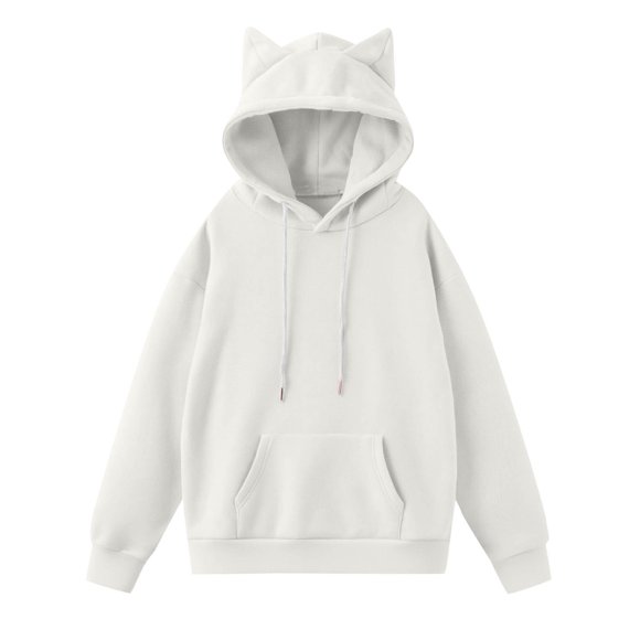 Mlzmgr Womens Hoodies Drawstring Long Sleeve Sweatshirts with Pockets Cute Casual Shirts for Women