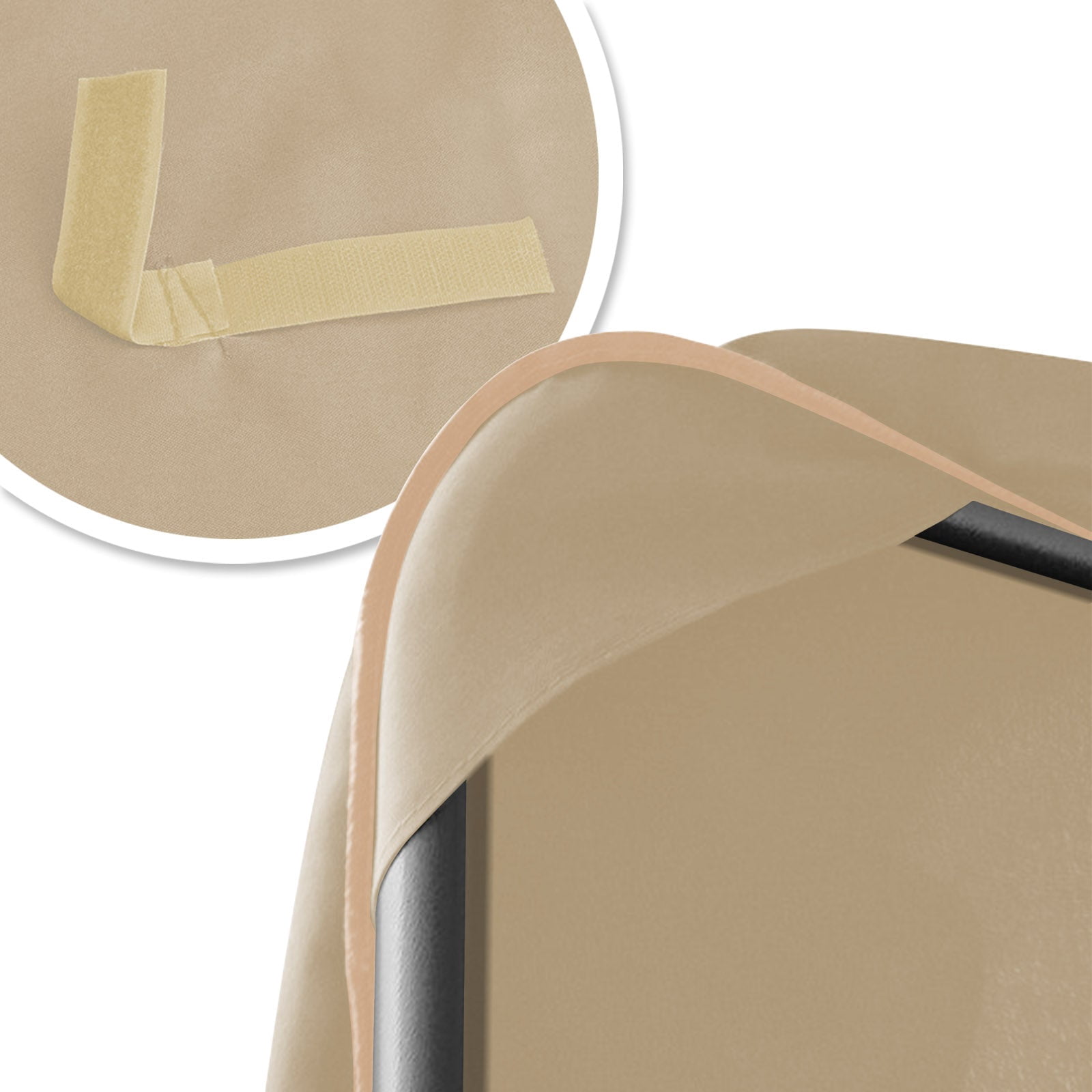 SOLAXO 77"x43" Patio Swing Canopy Replacement Top Outdoor Seater Porch Swing Canopy Cover, Cover ONLY, Beige