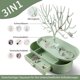 thumbnail image 3 of Organizador de joyas con temática de ciervos, diseño portátil y desmontable, plástico de alta calidad, gran capacidad para organizar varias joyas, regalo perfecto para niñas (verde), 3 of 6