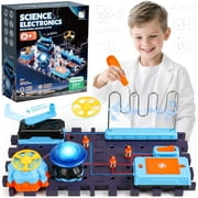 UUSUOO Science Kits for Kids Age 8-12,DIY Electronics Exploration Kit,Circuit Board for Kids with Light & Music, STEM Educational Physics Toys Gift for Boys & Girls Ages 5 6 7 8+