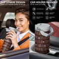 thumbnail image 6 of 1pc bookshelf 30oz Tumbler with Straw & Handle - Insulated Stainless Steel Cup | Holiday Gift for Man Women (Christmas, Valentine's, Birthday), 6 of 7