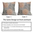 thumbnail image 4 of Black Orange Pillow Covers 16x16 Set of 2 Fall Colored Art Dot Decorative Throw Pillows Trendy Print Outdoor Pillowcase Holiday Halloween Cushion Cover Linen Case Decor for Sofa Couch Bed, 4 of 6