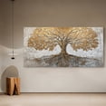 thumbnail image 7 of Canvas Wall Art for Living Room - Large Yellow Tree of Life Canvas Prints, Modern Abstract Nature Painting for Kitchen Bedroom Office Wall Decor, 7 of 7