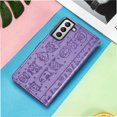 thumbnail image 4 of Funda Cartera FOXDOCK para Samsung Galaxy S22 , Flip PU con Relieve de Gatos y Perros, Tarjetero y Soporte, 4 of 6