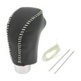 thumbnail image 1 of Cubierta de pomo de cambio de marcha Unique Bargains, protector de manija de cambio para Nissan Rogue 2014-2016, negro beige, cuero sintético, 1 Pc antideslizante para automóvil, 1 of 1