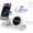 White, variant on 6-in-1 Station with 30W Adapter, RGB Ambient Light, Digital Clock & Speaker, Multi-Function Desktop Charger for Phones, Earbuds & Watch