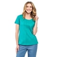 thumbnail image 3 of (2 pack) Turtle Bay New York Women's Short Sleeve Cotton Knit T-shirt in pintuck style, 3 of 8
