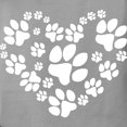 thumbnail image 3 of CafePress - Paws Heart T Shirt - Womens Comfort Colors® Shirt, 3 of 4