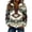 Dark Green, variant on HOWPAY Oversized Sweatshirt for Women Western Aztec Print Quarter Zip Pullover Collar Long Sleeve Casual Vintage Western Clothing Dark Green XXXXXL
