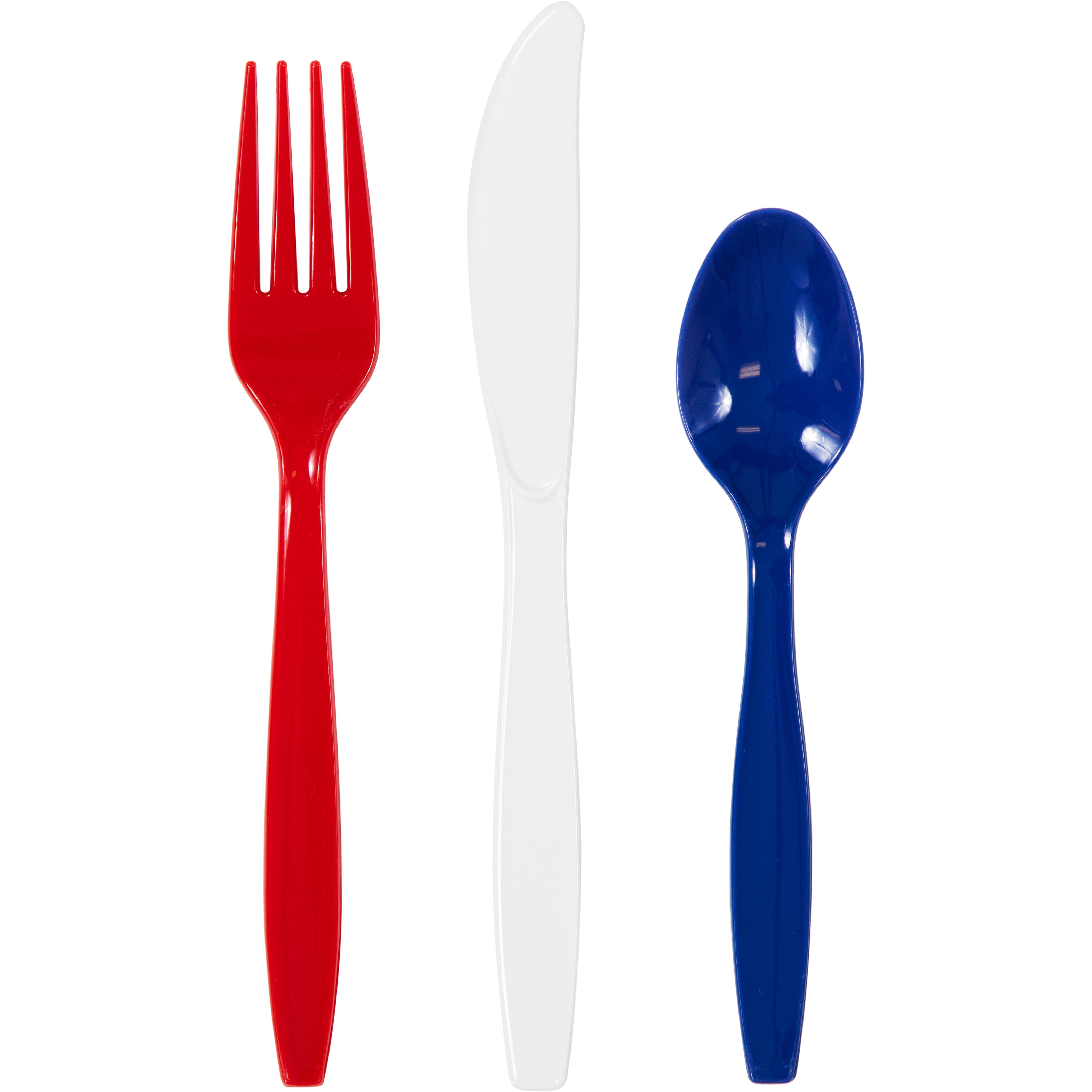 最安値に挑戦 (68 Place Settings Light Blue) Party Essentials Hard Plastic  Cutlery Combo Pack Available in 15 Colours Blue 68 Settin 家電