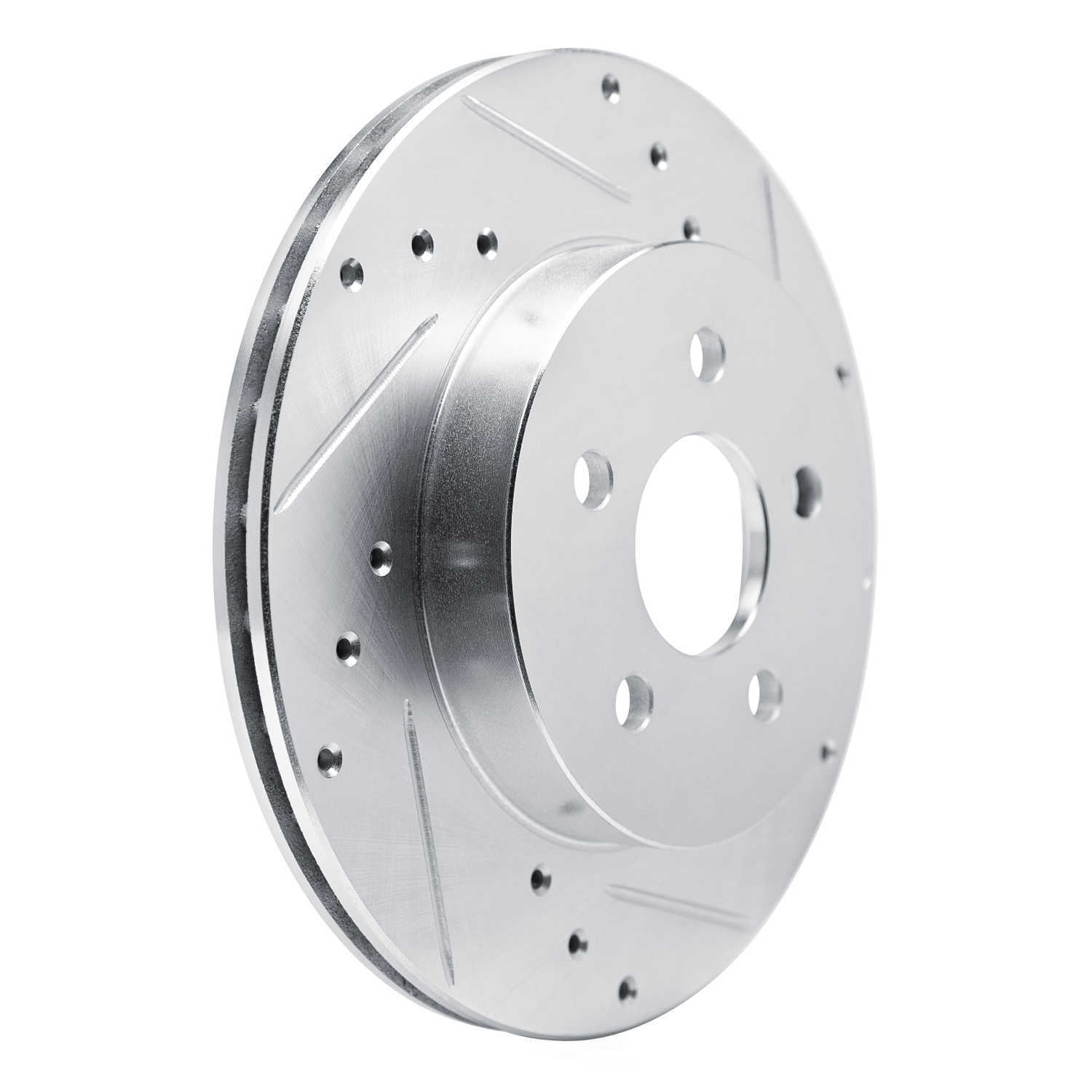 Dynamic Friction Company 631-52009R DFC Brake Rotor - Drilled And Slotted - Silver