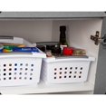 thumbnail image 4 of Sterilite Large Plastic Stackable Storage & Organization Basket, White (10 Pack), 4 of 5