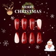 thumbnail image 3 of Yoyauz 24 PCS Christmas Fake Nails Red and White Snowflake Design Short Fake Nails, Christmas Color Matching Nails for Winter DIY Nail Decoration, 3 of 9