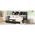 thumbnail image 6 of Twin size Daybed featuring Elegant Design & Extra Storage, Espresso, Vietnam Made, 6 of 17