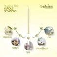 thumbnail image 6 of Bolsius 10 Inch Unscented Taper Like Ivory Dinner Candles for Household Decoration on Wedding, Spa, Parties & All Occasions, 7.5 Hours Burning Dripless 10-inch Long Table Candle - Pack of 10, 6 of 7
