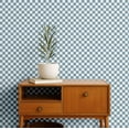 thumbnail image 2 of S4Sassy Peel & Stick Vinyl Wallpaper, Urban Chic Checkerboard Print Contact Paper Waterproof - Blue, 25"x240", Removable Modern Wall Covering for Home Decor in Bedrooms & Living Areas, 2 of 9