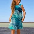thumbnail image 2 of WEAIXIMIUNG Jolies Robes d'Été Longues Filles Mode Jolies Printemps et Été Imprimées Col Rond Sans Manches Robe Décontractée (9), 2 of 5